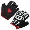 Gants de cyclisme absorbant la sueur squelette Punk demi-doigt vélo avec autocollant magique cadeaux durables