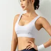 Yoga Outfit Sports Bra Push Up Plain Sport Top Women Running Vest-Type Fitness Crop Bras Padded Workout Gym Brassiere