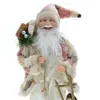 クリスマスの装飾45cmサンタクロース装飾クリスマスツリーの装飾品サンタクロースドールおじいちゃんとおばあちゃんの年装飾ハッピー年231025
