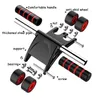 Sit Up Benches 4 Wheels No Noise Abdominal Wheel With Mat For Arms Waist Belly Core Exercise Gym Fitness Equipment Muscle Trainer 231025