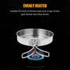 Pans Stainless Steel Steak Frying Pan Outdoor Cooking Pot Portable Utensil Pots Griddle