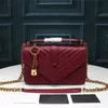 Hoge designerkwaliteit college in gewatteerde lederen schoudertassen, dames crossbody kettinghandtassen, klassieke mode, flaptas, hardware clutch, portemonnee, spiegel