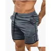 Mens Shorts Respirável Malha Cool Summer Beach Calças Curtas Masculino Ginásios Fitness Workout Musculação Jogger Crossfit Slim Sportswear Drop Dh6F9