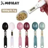 Measuring Tools Weight Spoon LCD Digital Kitchen Scale 500g 01g Food Mini Tool for Milk Coffee 231026