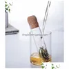 Te Silers Creative Glass Tube Design Fancy Filter Herb Kitchen Accessories Inventory Wholesale Drop Delivery Home Garden Dining DHBA0