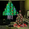クリスマスの装飾スマートウィンドウカーテンストリングライトカラーの変化フェアリーアプリコントロール済みLED RGB結婚式231026