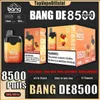 Original Bang DE8500 Puffs Rechargeable Disposable Vape Pen Mesh Coil 0/2/3/5% E Cigarette Device With 12 Flavors 18ml Prefilled 550mAh Battery