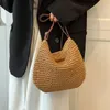 Duffel Bags Large Capacity Handmade Woven Bag Ladies Fashion Summer Beach Portable Crossbody Travel Messenger Satchel