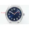 AAAA Pp7300 36mm relojes para hombre reloj mecánico automático parte trasera transparente esfera azul deportes Pake PP7300342 montres de luxe