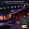 Christmas Decorations Dreamcolor diamond shap USB LED String Light WS2812B Garland Fairy Lights for Birthday Party Decoration Waterproof 231026