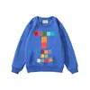 Kindersweatshirt van puur katoen met ronde hals Herfst jongens en meisjes losse dunne trui Mode kinderen top met lange mouwen en capuchon CSD2310261