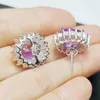 Stud Earrings Natural Real Amethyst Big Earring 925 Sterling Silver 5ct 2pcs Gemstone For Men Or Women X1934101