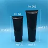 60 ml 100 ml Empty Black Plastic Tube Flip Cap Bottles Cosmetic Containers packaging 50 pcs Ldkgv