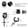 Ohrstecker 6/8/10 Paar Punk-Herren-Magnet-Magnet-Ohr-Set, nicht durchdringende Ohrringe, gefälschtes Kreuz, Geschenk für Freund, Schmuck YQ231026