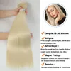 Human Hair Bulks 613 Honey Blonde Straight Bundles Ombre 30 32 34 36Inch Super Long Grey Synthetic Weaving 231025