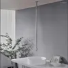 Rubinetti per lavandino del bagno Rubinetto per lavabo a cascata in rame pieno di lusso montato a soffitto per acqua fredda e dal design artistico