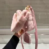 Re Edition saco de inverno de pelúcia saco de designer de lã sacos de corpo cruzado de lã crossbody sacos de designer designer de mulheres saco bolsa rosa bolsas bonitos linda bolsa