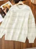 Frauen Pullover Casual Aushöhlen Stricken Hemd Rundhals Pullover Pullover 2023 Herbst Koreanische Mode Kleidung