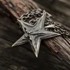 Collier pentagramme inversé pour hommes, collier gothique, démon, Chaos, étoile, crâne, pendentif Antique, cadeau de fête, 311x