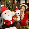 Stuffed  Plush Animals Plush Toys Santa Claus Elk Snowman Doll Christmas Pillow Childrens Drop Delivery Toys Gifts Stuffed Animals Pl Dhqtn