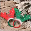 Juldekorationer gevir kostym pannband Xmas Party Santa Reindeer Elk Headwear Hair Hat Cap Kids Gift Drop Delivery Home Garden Dham5