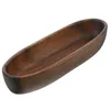 Plates Fruit Tray Rustic Serving Wood Bowl Small Wooden Plate Trays For Decor Bowls Decorative Home Desktop