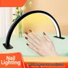 مجففات الأظافر Lash Light Half Moon for Extensions Beauty Endaring earbows Tattoo Tech Lamp مع تعتيم بدون خطوة