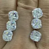 Meisidian Gemstone Lab Grown Moissanite 6 6mm 1カラットVVS D無色のクッションカットルーズストーンH1015236M