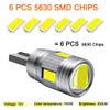 新しい2 PCSカーLED T10 W5W 194信号電球キャンバス12V 7000Kホワイトオートインテリアドームドアリーディングライトナンバープレートトランクランプ