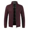 Men's Sweater Coat Zipper Loose Sweater Casual Youth Knitted Long Sleeve Cardigan 2023 Fashion Woolen