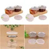 Packing Bottles Wholesale 100Ml Clear Plastic Jar Packaging Bottles Pet Metal Lid Airtight Tin Can Pl Ring Concentrate Container Food Dhzlq