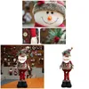 Christmas Decorations Year Big Dolls Santa Snowman Elk Deer Home Window Decor 231025