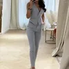 Vrouwen tweedelige broek 2 stks / set formele zakenreis vrouwen pak zomer outfit kantoor dame kledingstuk