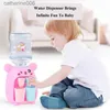 Kitchens Play Food Children's Mini Water dispensadortoy Cute Pink Juice Milk Drinking Fountain Simulation Double Water Dispenser Kitchen toyL231026