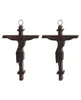 Pendentif Colliers Diyalo 2 pièces Croix en bois naturel sculpté Crucifix Jésus-Christ pendentifs croyants chrétiens ornements bijoux de bricolage