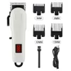 Electric Shavers Hair Clipper Professional laddningsbar trimmer för män Electric Cutter Hair Cutting Machine LCD Cordless Beard Trimmer USB 231025