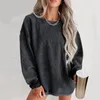 Kobiety bluzy z kapturem Modne O-Neck Kobiety pullover zima 2024 Bluzy Sudaderas nuevas