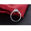 Cluster-Ringe runder blauer Naturstein-Ring für Damen, Hochzeit, Party, Schmuck