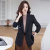 Women's Suits Long Sleeve Formal Blazers Femininos For Women Autumn Winter Professional Business Work Wear Office Ladies Outwear Tops