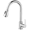 Kitchen Faucets Deck Mounted Pull Out Single Hole Spout Sink Mixer Tap Stream Sprayer Head 231026