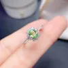 Cluster Rings FS Natural High Quality Tsavorite S925 Sterling Silver Ring Fashion Fine Charm Women's Weddings Jewelry MeiBaPJ Style