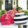 Décorations de Noël 60cm Décor PVC Balles Gonflable Ball Toy NT Tree Outdoor 2022 Nouvel An Ballno Light Drop Livraison Maison Jardin Fe Dhylt