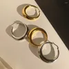 Boucles d'oreilles créoles minimalistes, Piercing de forme ovale pour femmes et filles, bijoux de fête de mariage, cadeau E199