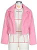 Pelliccia da donna Pelliccia sintetica Viifaa Colletto dentellato Aperto davanti Pelliccia sintetica Cappotto invernale Donna 11 colori Giacca corta Moda Cappotti di pelliccia finta Capispalla 231026