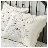 Bedding sets Elegant Floral Embroidered Bedspread Coverlet Set 100% Cotton California King oversize Bed cover set 13Pcs soft comy easy care 231026