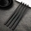 Chopsticks non slip diskmaskin säker bambuform klass 10 par legering kinesiska sushi pinnar återanvändbara
