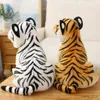 Animais de pelúcia de pelúcia tigre branco brinquedo de pelúcia macio animal selvagem floresta tigre bonecas para crianças presente de aniversário