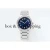 AAAA PP7300 36mm herrklockor Automatiska mekaniska klockor Back Transparent Blue Dial Sports Pake PP7300729 MONTRRES DE LUXE