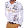 Polos pour hommes Hommes Chemise Casual Coton Main Impression Tee À Manches Longues Tops À Séchage Rapide Mâle Mti Couleur Vêtements Drop Livraison Vêtements Hommes C Dhlfr