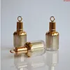 10 ml leere goldene Nagelölflaschen nachfüllbare Acryl-Gel-Nagellack-Kunst-Kosmetikverpackung mit einem Deckelpinsel 10 Stück / LotGoods VCOFV